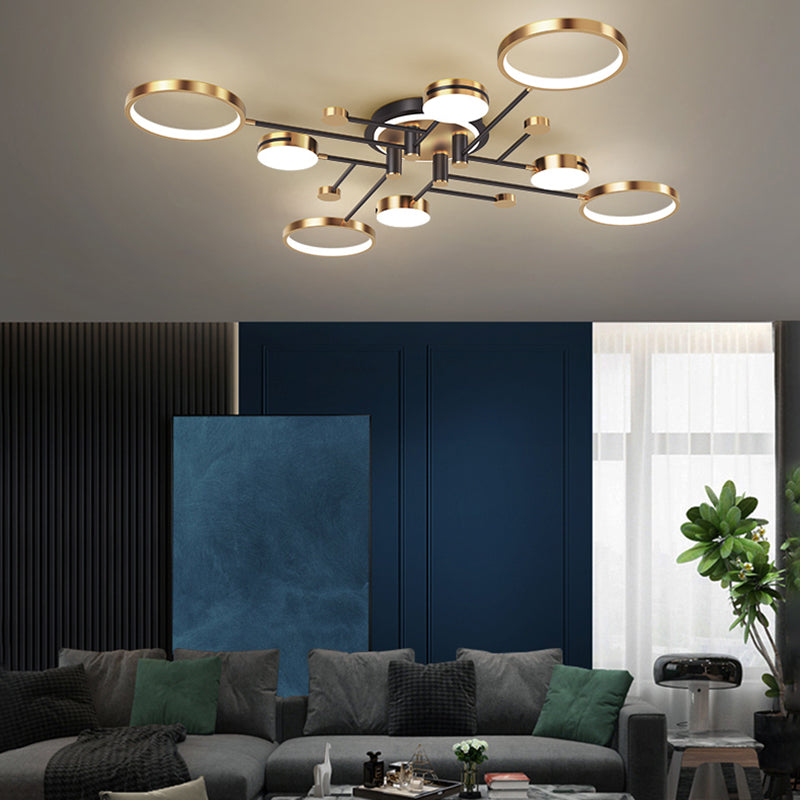 Luce del soffitto moderna a sfioramento Luce semplice soffitto con ombra acrilica