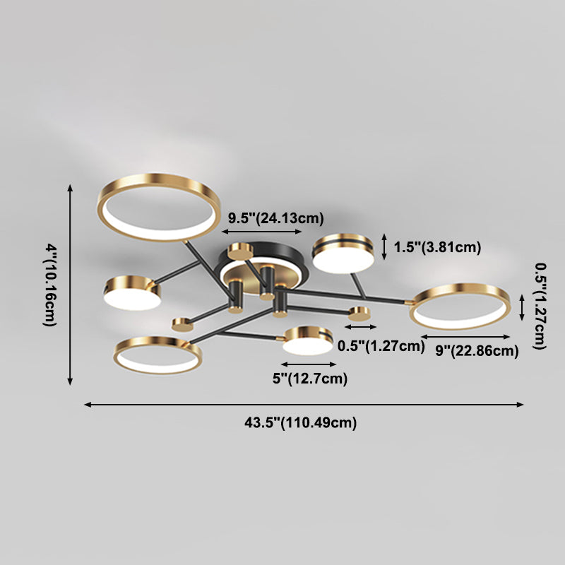 Modern Flush Mount plafondlicht eenvoudig plafondlicht met acryl schaduw