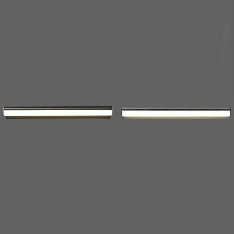 Aluminum Mirror Light Fixture Modern 1 Light Wall Sconce for Bathroom