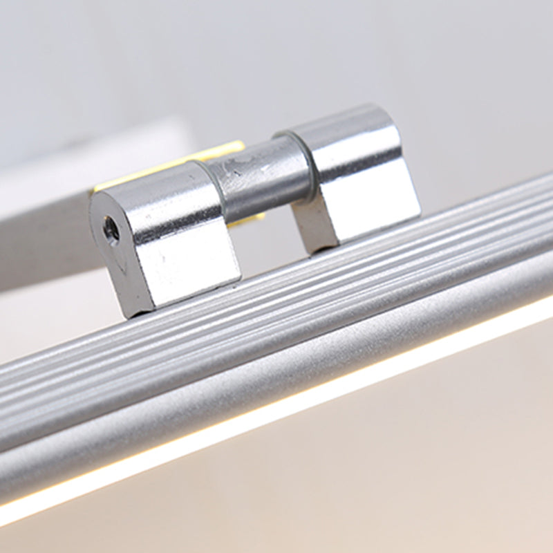 Luz de aluminio espejo luz moderna minimalista 1 aplique de pared ligera para el baño