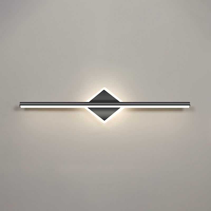 Fuera negra Mirror Mirror Light Nordic Style 1 Light Toce Light para dormitorio