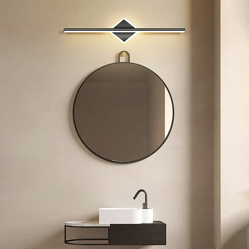 Fuera negra Mirror Mirror Light Nordic Style 1 Light Toce Light para dormitorio