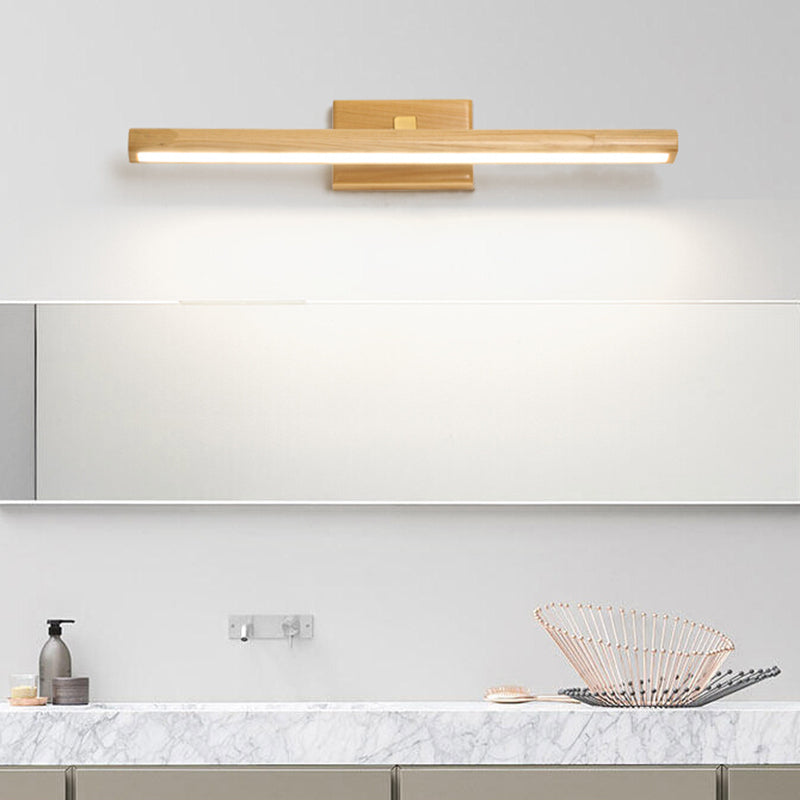 Madera de espejo recto Luz Nórdico Estilo Nordic 1 Diconce de pared ligero para el dormitorio