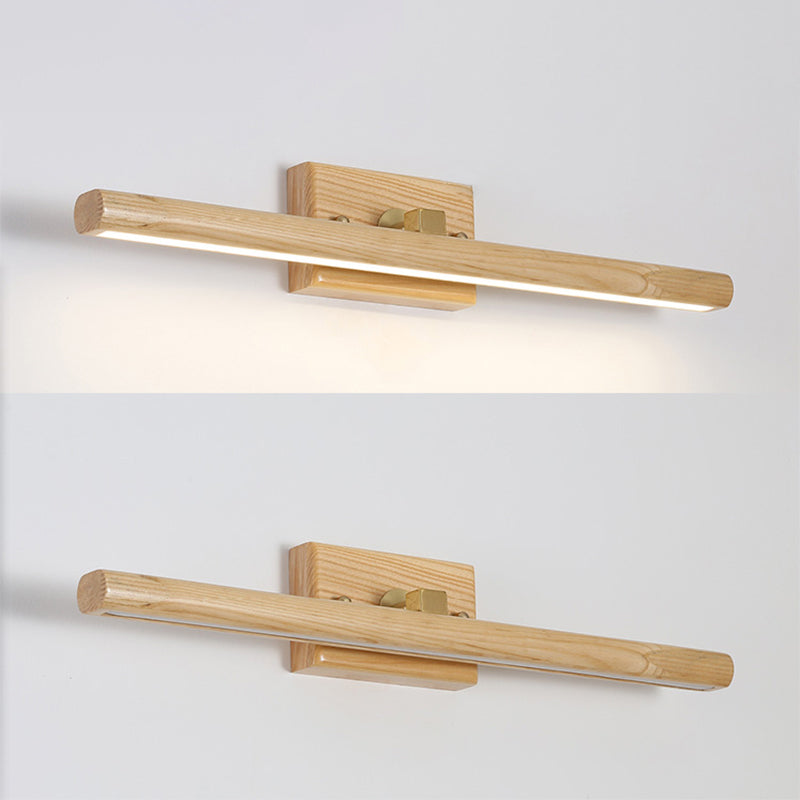 Madera de espejo recto Luz Nórdico Estilo Nordic 1 Diconce de pared ligero para el dormitorio