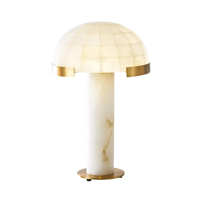 Marble Domed Task Lighting Modernism 1 Head Reading Book Light in White for Bedside