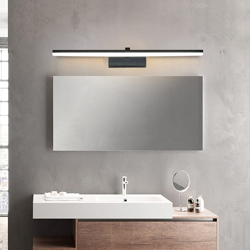 Miroir droit clair moderne coloré 1 luminaire d'applications murales pour chambre à coucher