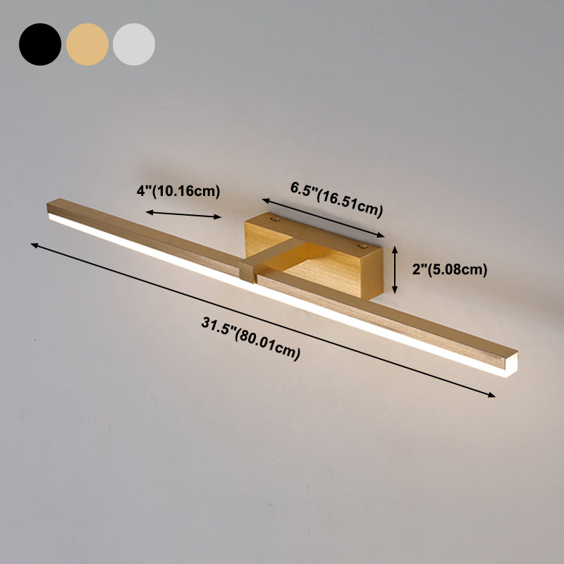 Mirror recto Ligero moderno Colorido 1 Ligero de pared Ligero Fixtura para dormitorio