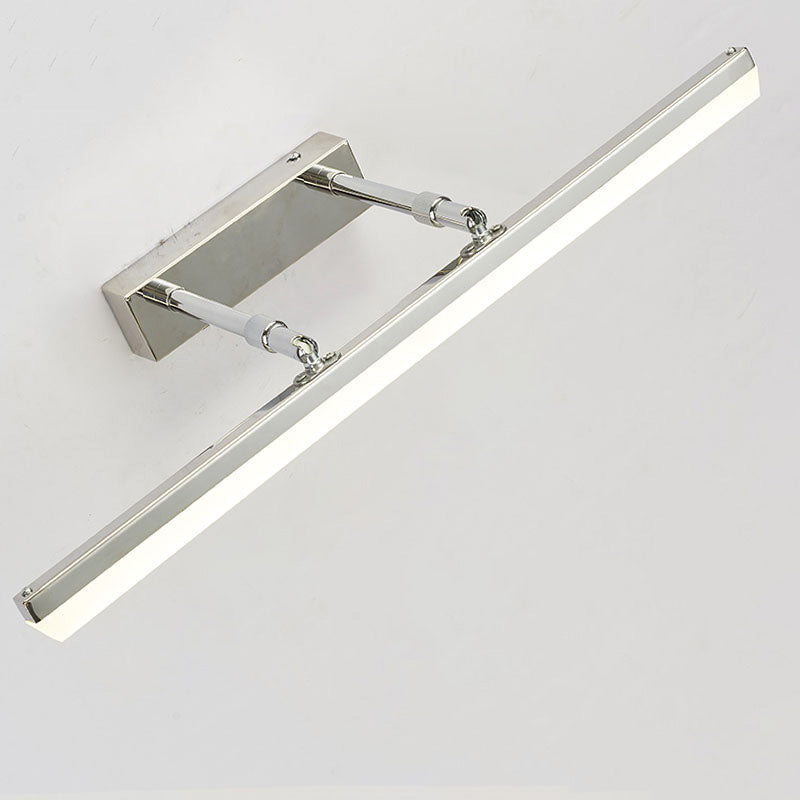 Lámpara de pared extensible de la tira de metal Luz de espejo LED colorido moderno para el baño