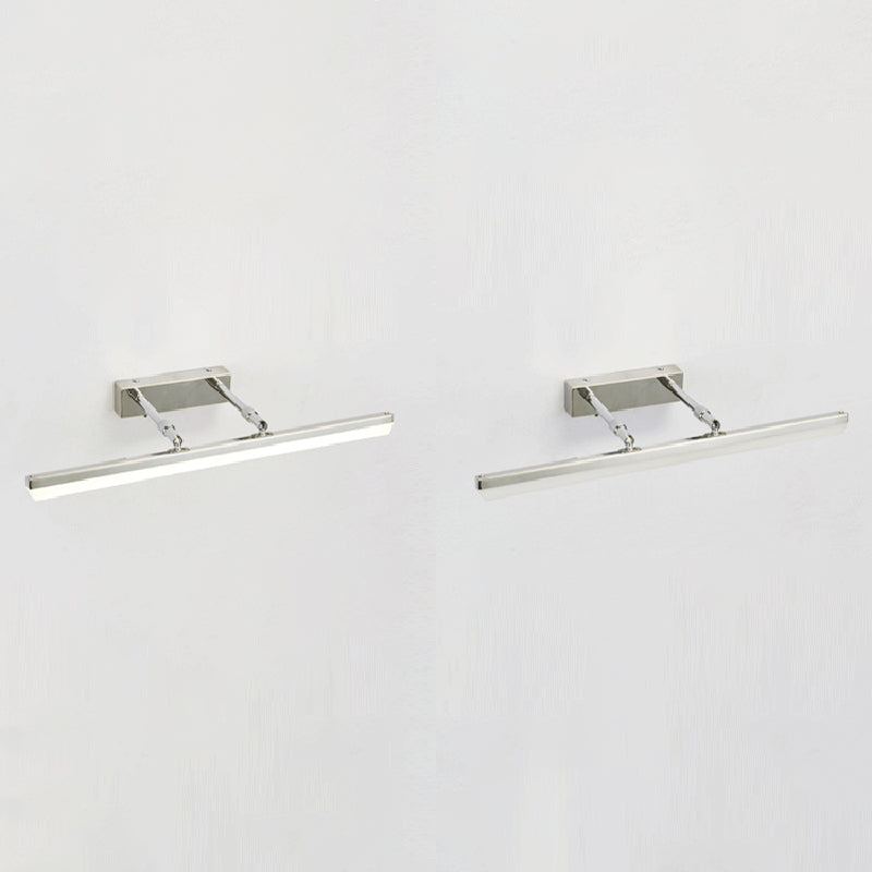 Lámpara de pared extensible de la tira de metal Luz de espejo LED colorido moderno para el baño