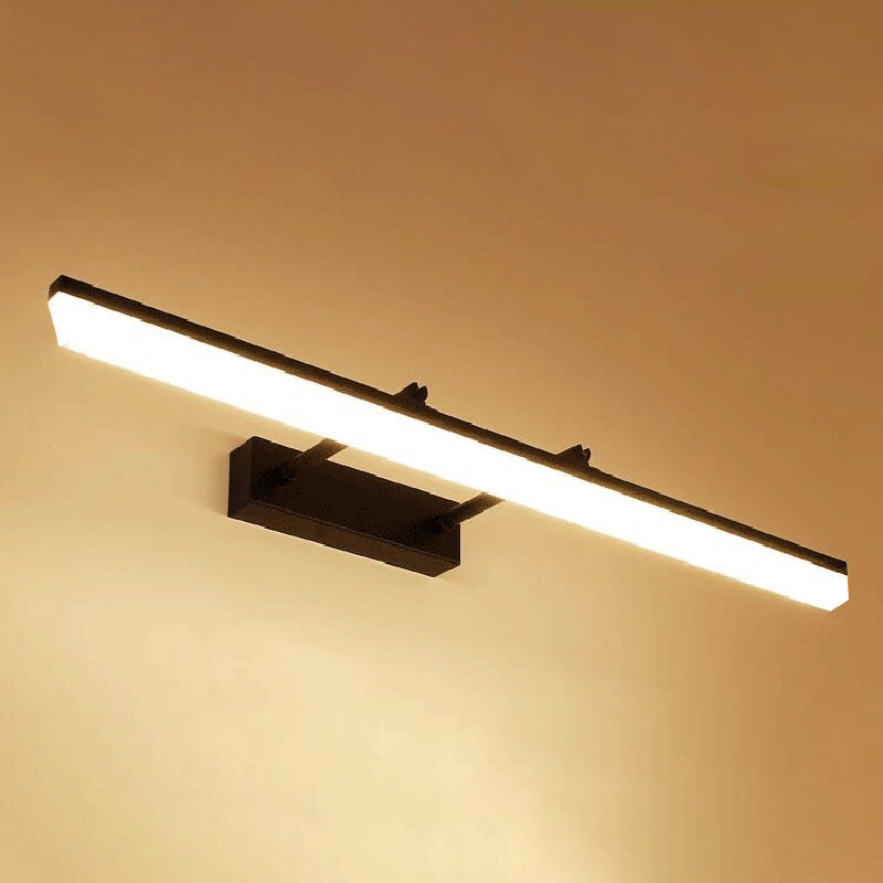 Lámpara de pared extensible de la tira de metal Luz de espejo LED colorido moderno para el baño