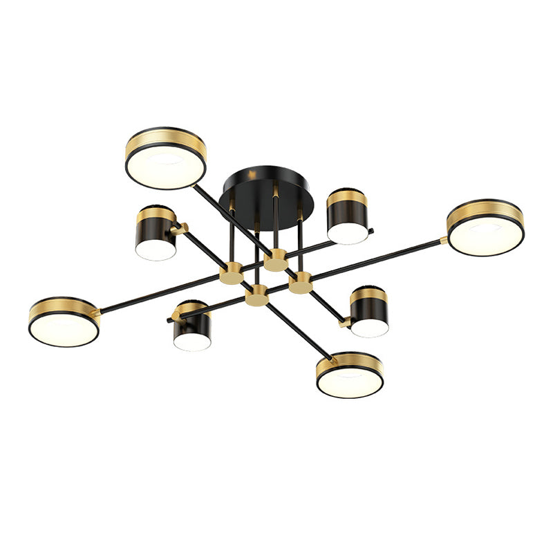 Circular Shape LED Ceiling Lamp Modern Iron Flush Mount for Dining Room Bedroom