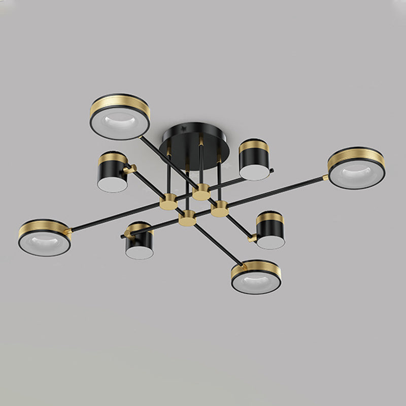 Circular Shape LED Ceiling Lamp Modern Iron Flush Mount for Dining Room Bedroom