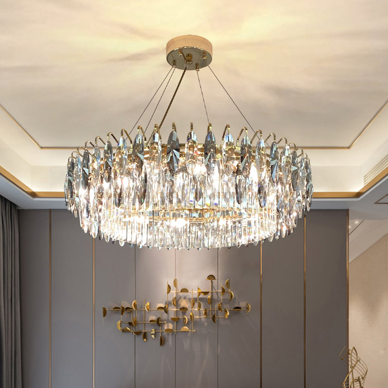 Géométrie de style contemporain Lumières de lustre 6 Lumières lisses de cristal Lumières