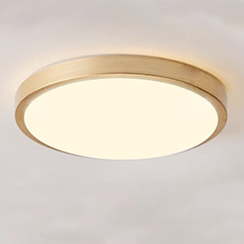 Modern Simple LED Ceiling Lamp Aluminium Circular Flush Mount for Corridor