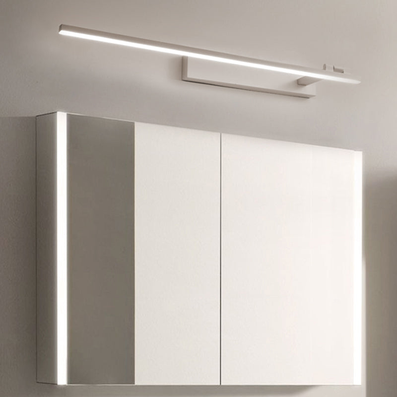 Iluminación de pared de metal lineal estilo moderno 1 lámpara de montaje de pared de luz