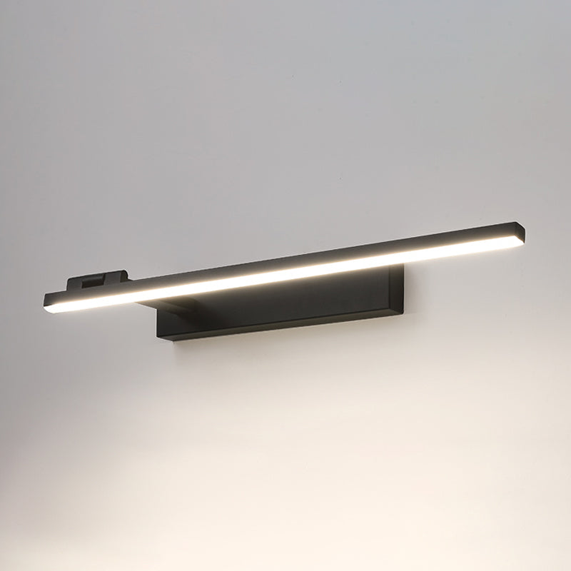 Iluminación de pared de metal lineal estilo moderno 1 lámpara de montaje de pared de luz