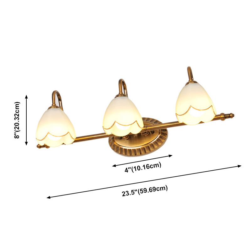 Multi -lichten Unieke schaduw Wandverlichting AMERIKAANSE GRASE MIROR MURROR MADE LICHTBRIJKING