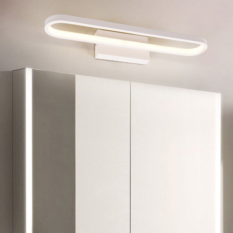 Iluminación de pared de espejo geométrico de 1 luz de estilo moderno de pared de metal montada en la pared