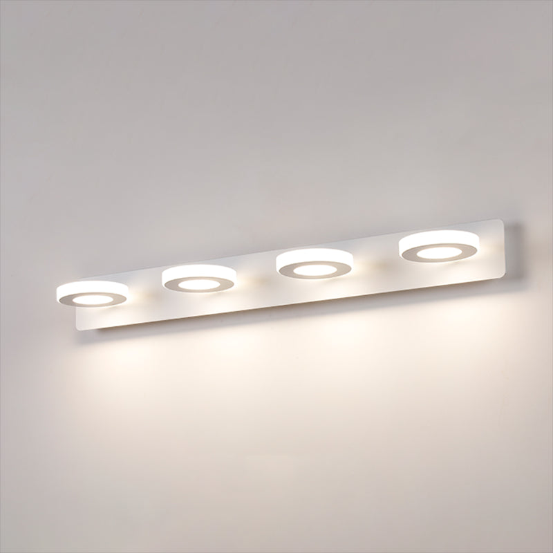 Multi -lichten ronde schaduw muurverlichting moderne metalen wand gemonteerd verlichting in het wit