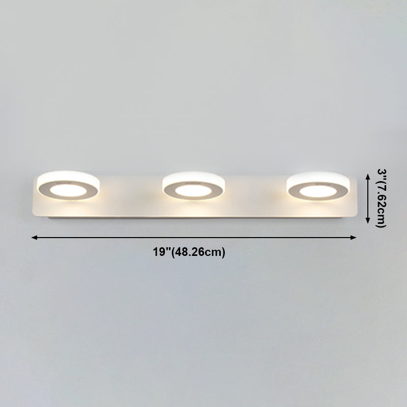 Multi -lichten ronde schaduw muurverlichting moderne metalen wand gemonteerd verlichting in het wit