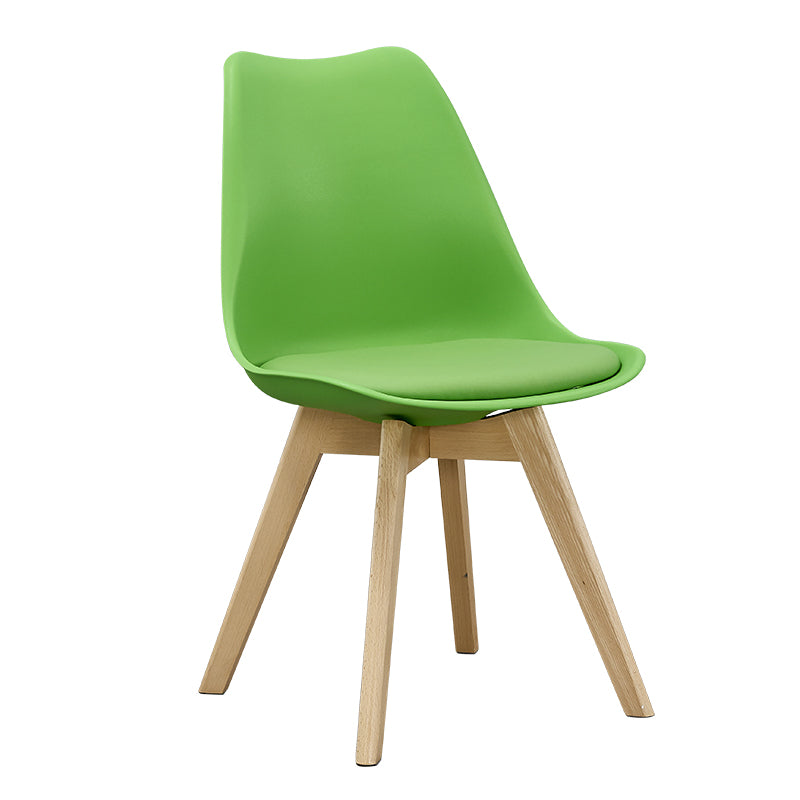 Sedie da pranzo senza braccia eames sedie da pranzo laterale scandinava con gambe in legno