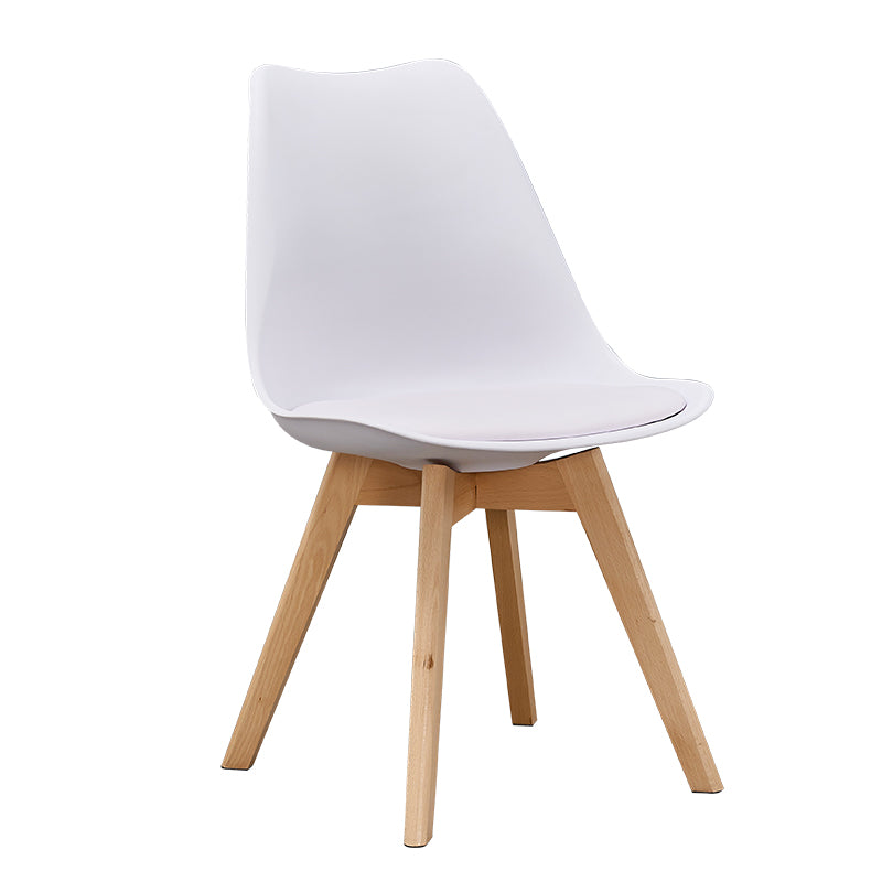 Sedie da pranzo senza braccia eames sedie da pranzo laterale scandinava con gambe in legno