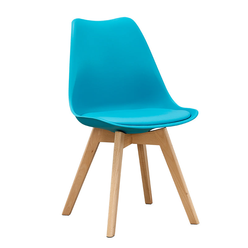 Sedie da pranzo senza braccia eames sedie da pranzo laterale scandinava con gambe in legno