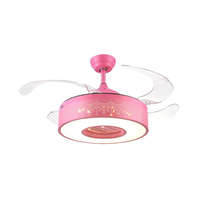 Anneau Metal Semi Flush Lighting Kids Rose / Blue Finis