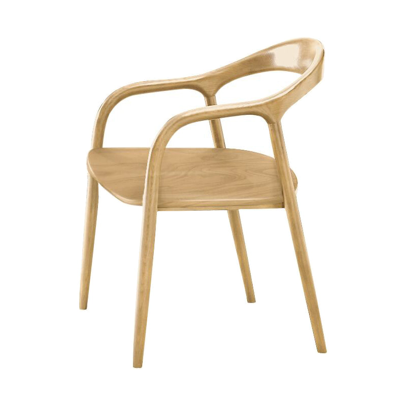 Sillas de madera de cenizas sólidas tradicionales Arm Arah Back Silla de cocina Silla de cocina