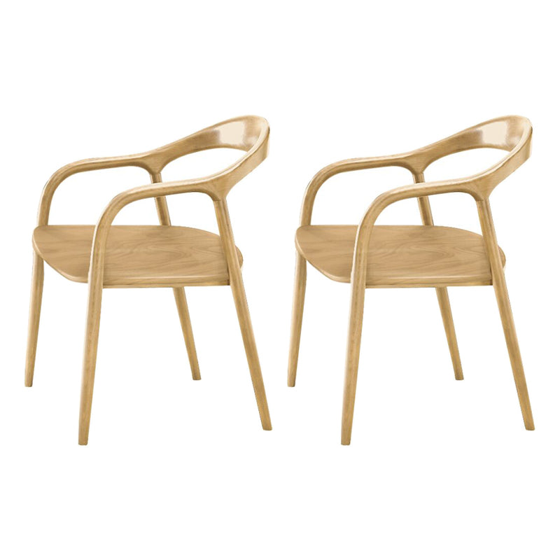 Sillas de madera de cenizas sólidas tradicionales Arm Arah Back Silla de cocina Silla de cocina