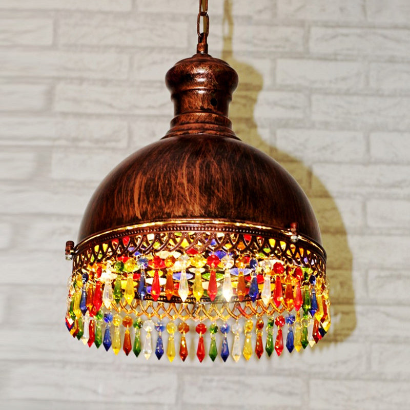 Art deco Bowl lampadario illuminazione a 3 lampadine lampada sospensione a soffitto in metallo in ottone per soggiorno