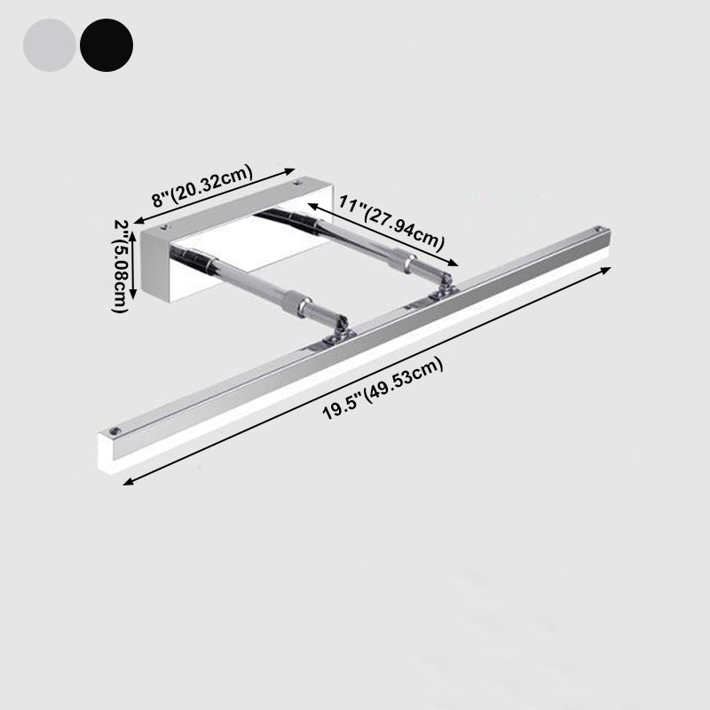 Verstellbare Waschtischleuchten im zeitgenössischen Stil Metal 1 Light LED Eitelkeitlichter Lichter