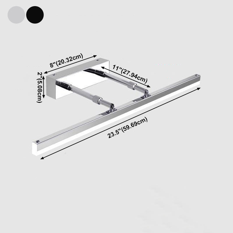 Verstellbare Waschtischleuchten im zeitgenössischen Stil Metal 1 Light LED Eitelkeitlichter Lichter