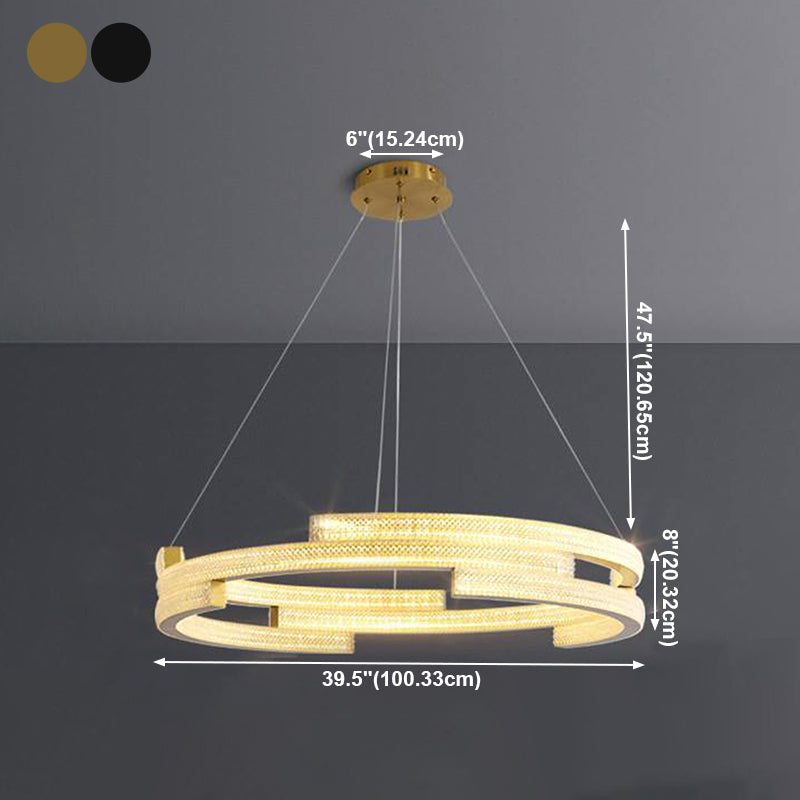 Lustre de style luxe moderne