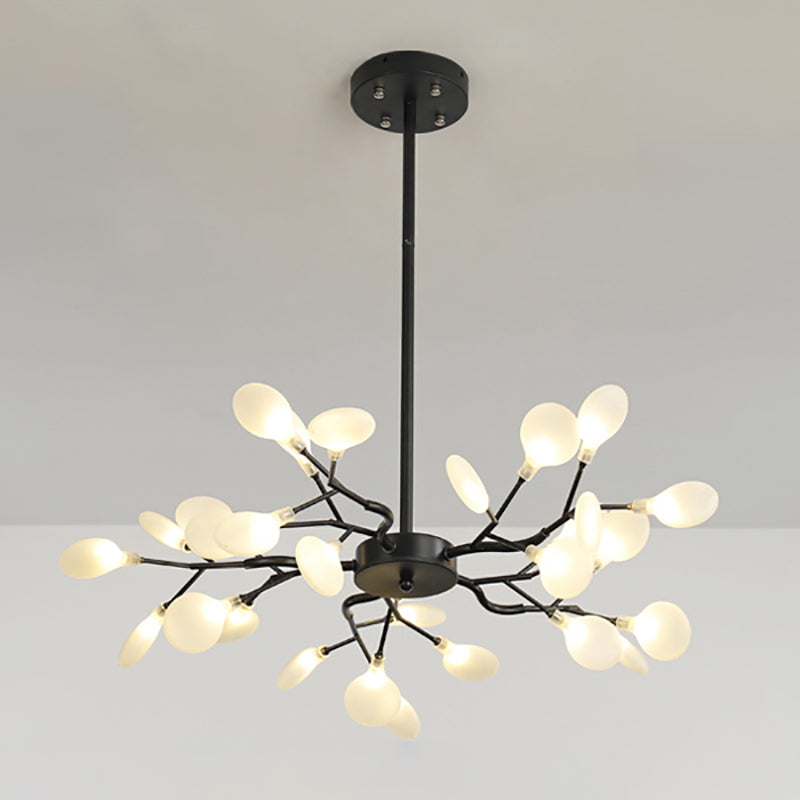 Metal Branch Shape Chandelier Nordic Style Fireflies Chandelier Chandelier pour le salon