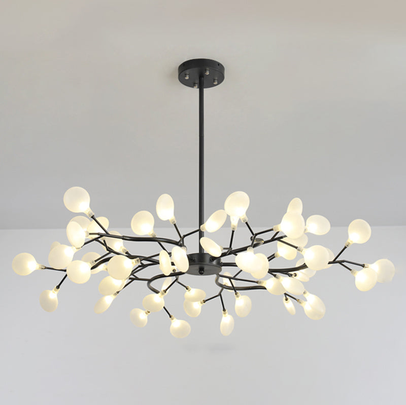 Metal Branch Shape Chandelier Nordic Style Fireflies Chandelier Chandelier pour le salon