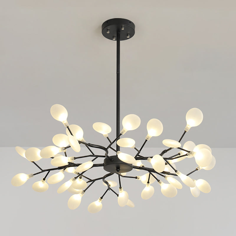 Metal Branch Shape Chandelier Nordic Style Fireflies Chandelier Chandelier pour le salon