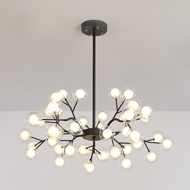 Metal Branch Shape Chandelier Nordic Style Fireflies Chandelier Chandelier pour le salon