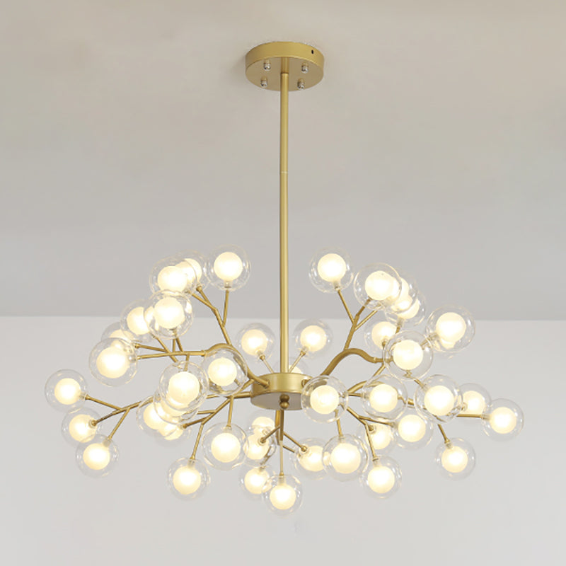 Metal Branch Shape Chandelier Nordic Style Fireflies Chandelier Chandelier pour le salon