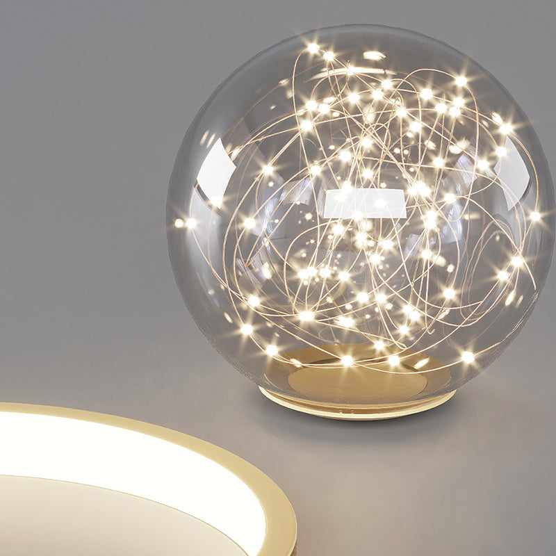 Gouden led spoelplafondverlichting armaturen modernistische spoelbevestiging voor woonkamer