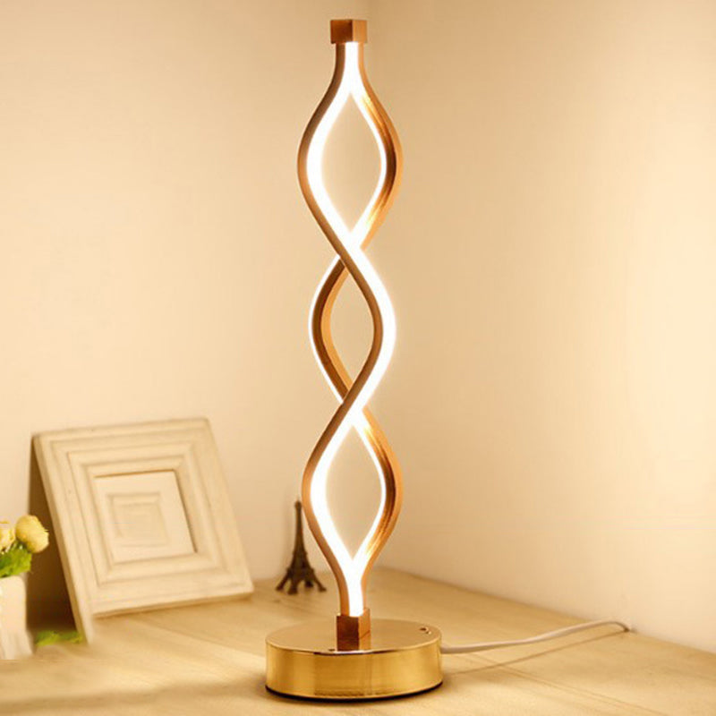 Minimalism Reading Table Lamp 1-Light LED Linear Table Light for Bedroom