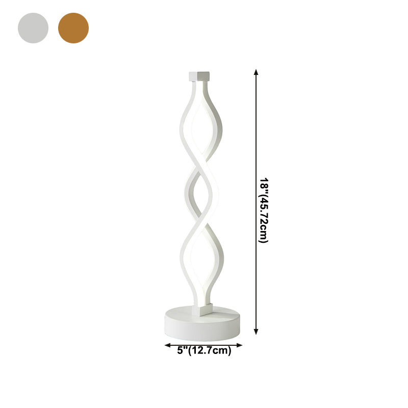 Minimalism Reading Table Lamp 1-Light LED Linear Table Light for Bedroom