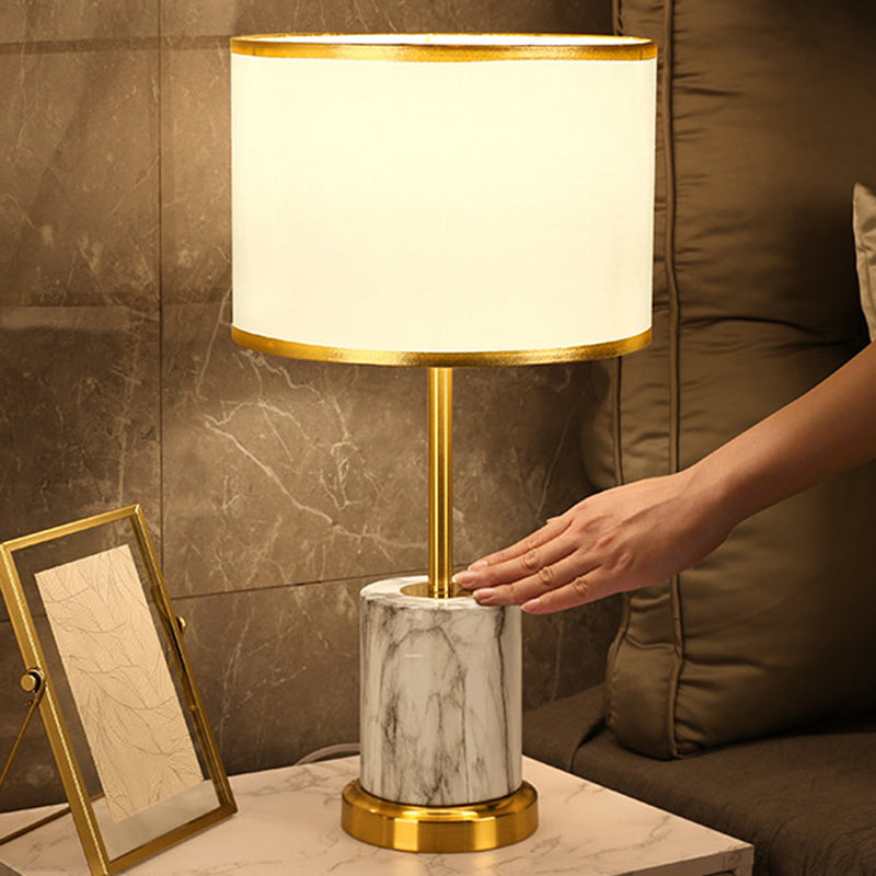 Postmodern 1-Light Metal Table Lamp with Touch-Sensor Control Table Light