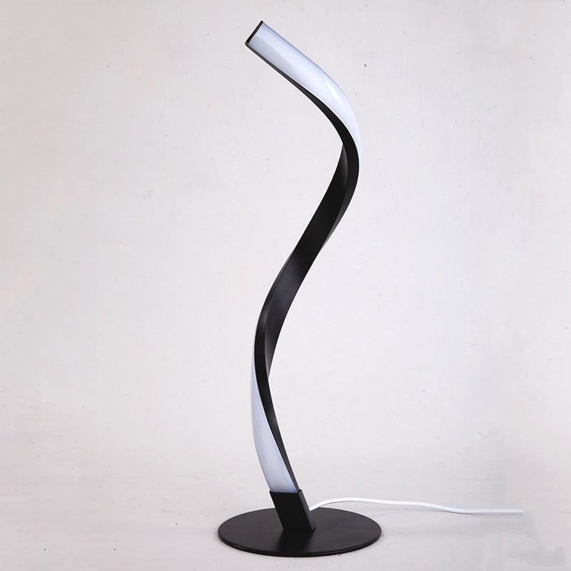 Linear 1 Light Table Lamp Contemporary Metal Night Table Lamps for Bedroom