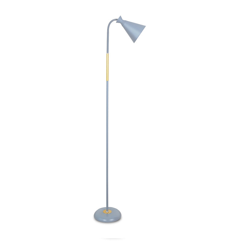 Cone 1 Light Floor Lamp Contemporary Metal Floor Lamps for Living Room