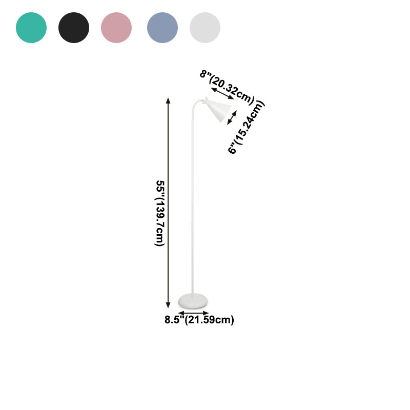Kegel 1 Leichte Stehlampe zeitgenössische Metallstehlampen für Wohnzimmer
