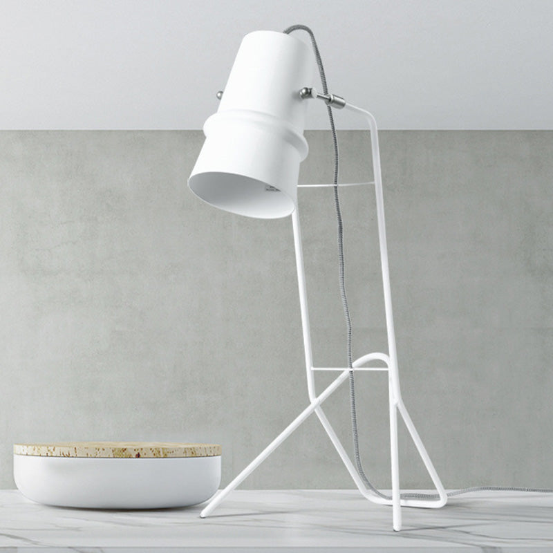 Lampada da comodino ampio bagliore metallo contemporaneo 1 lampadina di lettura luce in bianco