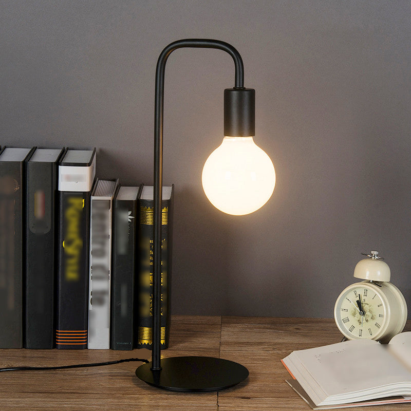 Modern Style Unique Shape Night Table Lamp Metal 1 Light Table Light