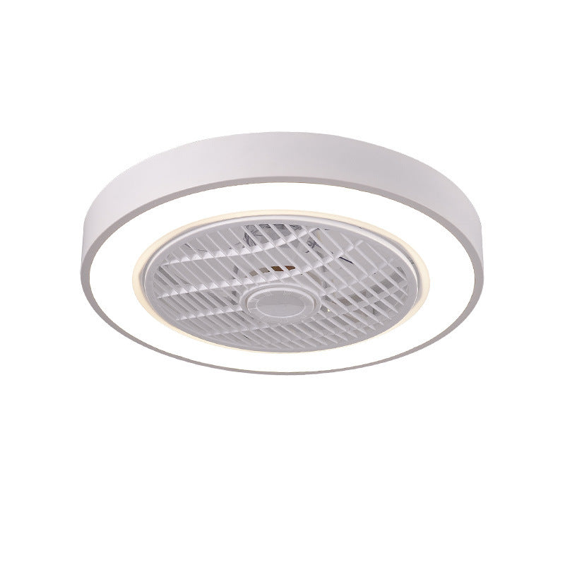 Ventilateur de plafond concis moderne léger léger en fer à la laquée des ventilateurs de plafond macaron avec une teinte acrylique