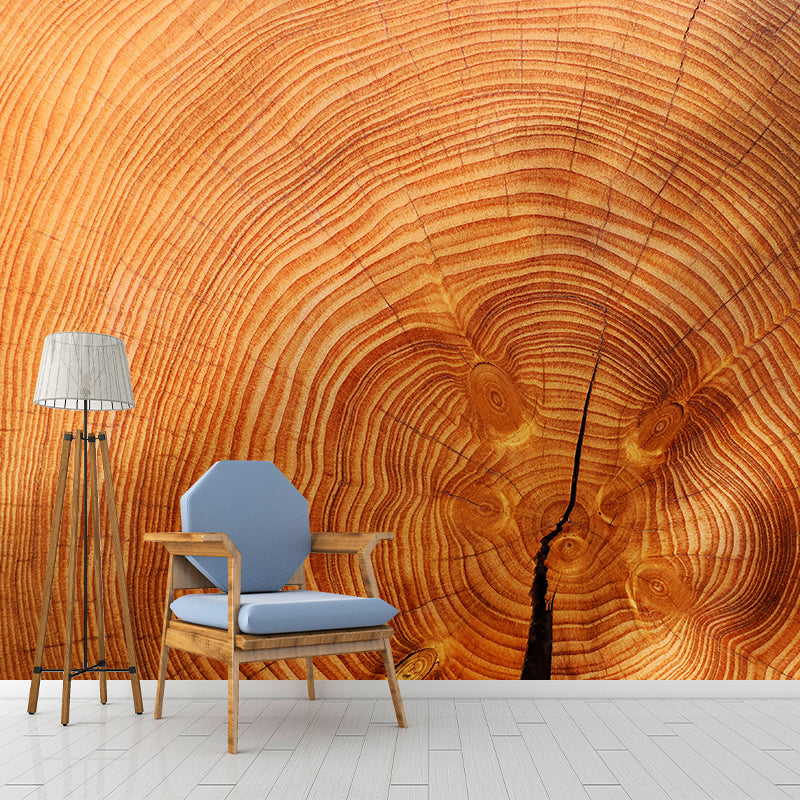 Wood Grain Industrial Style Mural Decorative Mildew Resistant Home Decor